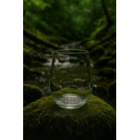 Frequenzglas 400ml- Blume des Lebens Gravur